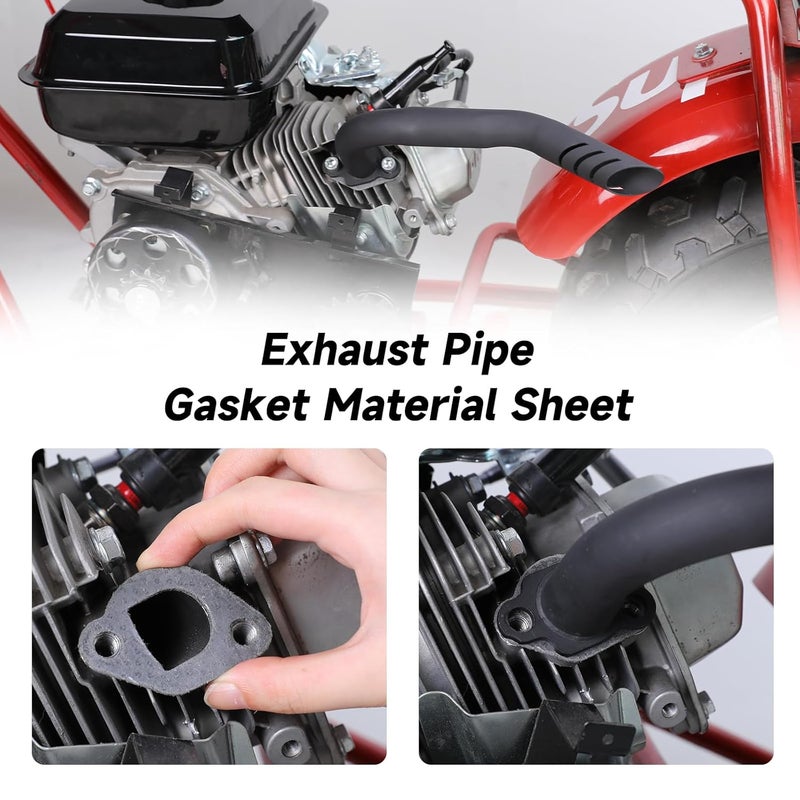 XIKOBY Non Asbestos Gaskets Material Sheet for Predator 212 Small Engine Mini Bike PZ20 GX160 Carburetor Intake Exhaust Pipe, DIY Gaskets Material for 110cc Motorcycle ATV Sealing Parts 15x12'' (6PCS) - Image 4